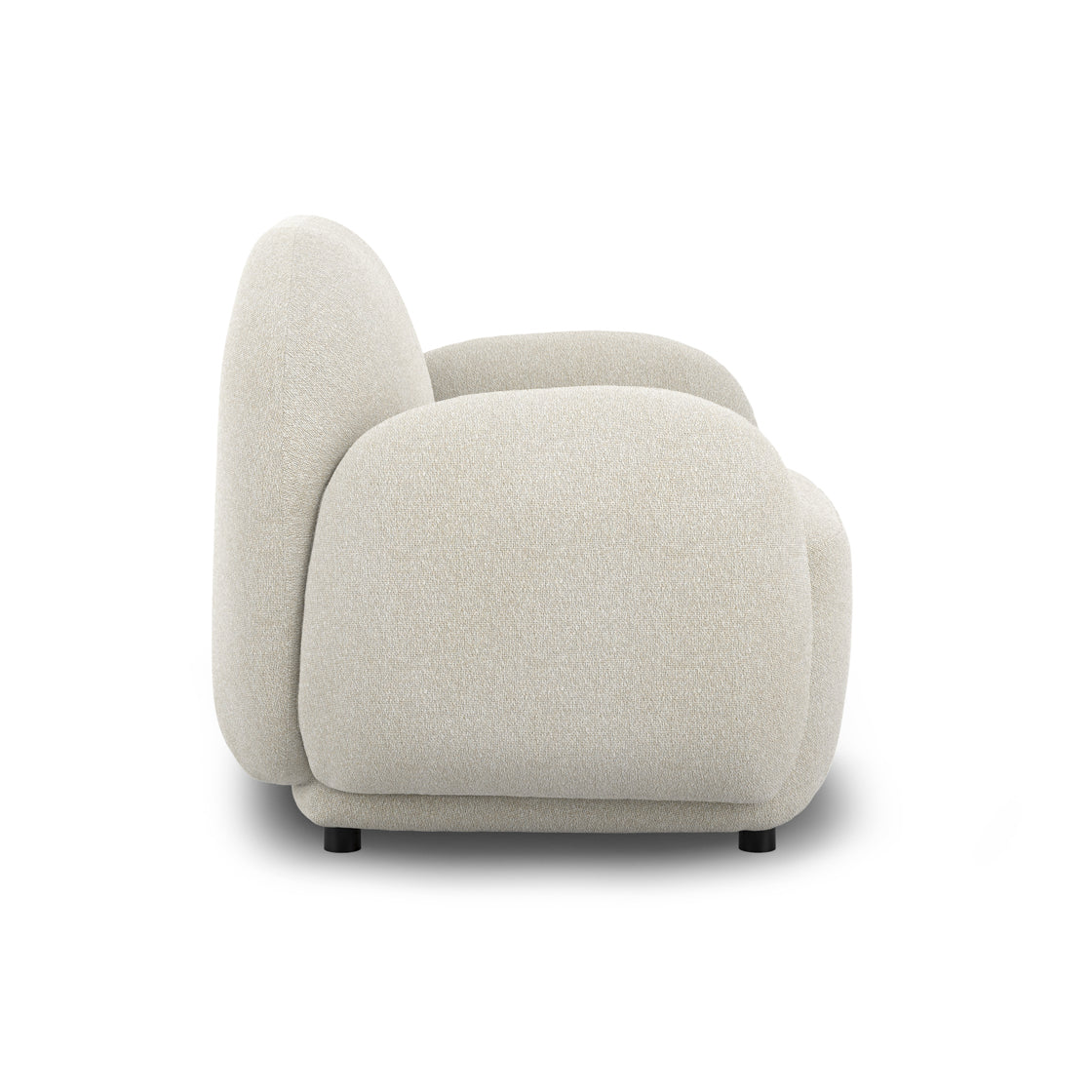 Hagu Bone White Weave Accent Armchair